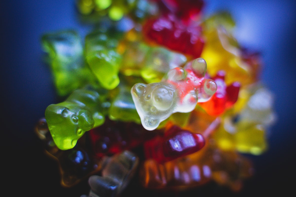 A pile of colourful gummy bears